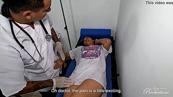Medical consultation turns anal with lia ponce
