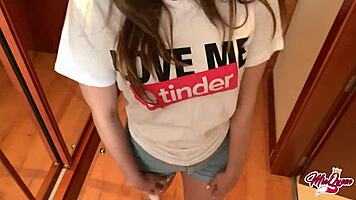 Pov tinder date cums inside without condom