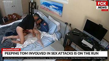 Creepy intruder caught on hidden cam in shocking home break-in.