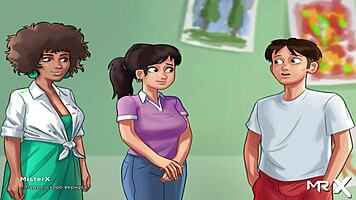 summertimesaga - wet shower lessons with teen hentai creampie delayed after e2