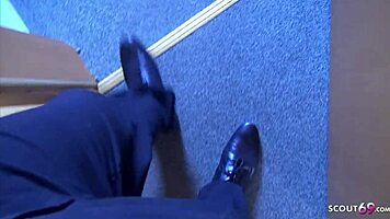 Real Amateur MMF Threesome for German Skinny Dreadlocks Teen Nicky Foxx