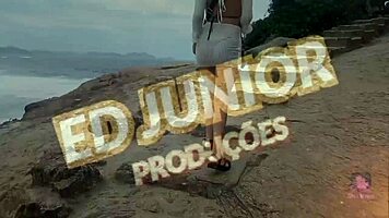 Ed junior and ma santos have interracial sex in rio de janeiro with exhibitionism and anal without condom