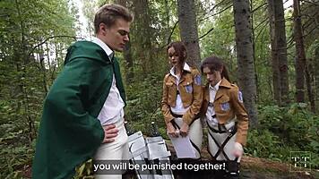 Titan船员疯狂吸舔求指挥官饶命