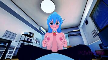 Konosuba Aqua Gets Used In 3D Hentai Parody