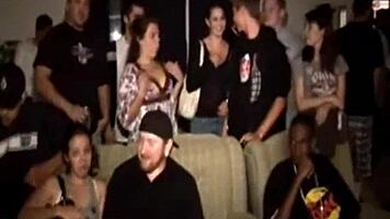 Wow, this busty college teen is getting screwed hard in public with a group 😏