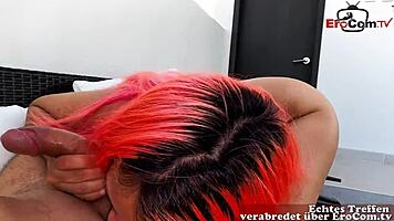 german man picks up redhead latina bikini teen 18+ for outdoor pov fuck