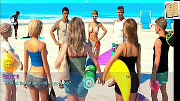 Hey, a wife and her stepmother get into some blonde cartoon fun.