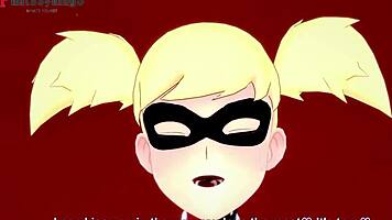 Harley Quinn Enjoys Missionary and Doggystyle in Cartoon POV.