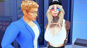 Tattoo slut enjoys hard anal and facefuck in anime compilation