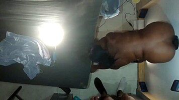 hairy petite ebony pussy gets wild with lesbian play. bbw squirts pee in cute asian action!