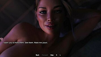 My elder stepsister begged for sex with me during camping in 3D hentai Santa County