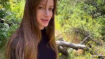 Pov Trail Encounter With Petite Romanian Hiker