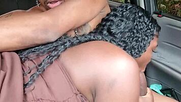 skinny bbc guy bangs hot latina’s big ass in car quickie.