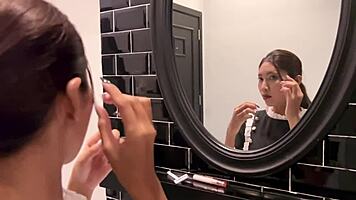 Asian maid sucks cock amazingly!