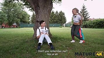 czech milf met young stud after run 😏