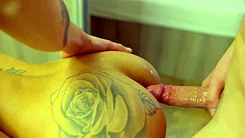 right after i creampied her tight asshole she sucked my cock hungrily clean