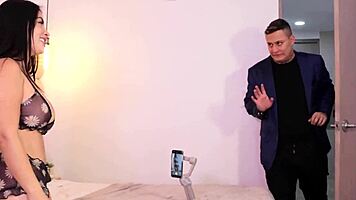 Pov latina big tits alejandra palacios rides husband's friend cowgirl turning him into cuckold